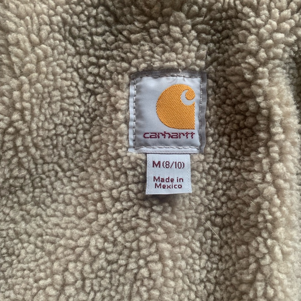 Carhartt Sherpa-Lined Canvas Vest, Women’s Medium. Carhartt Brown, like new. - Picture 4 of 9
